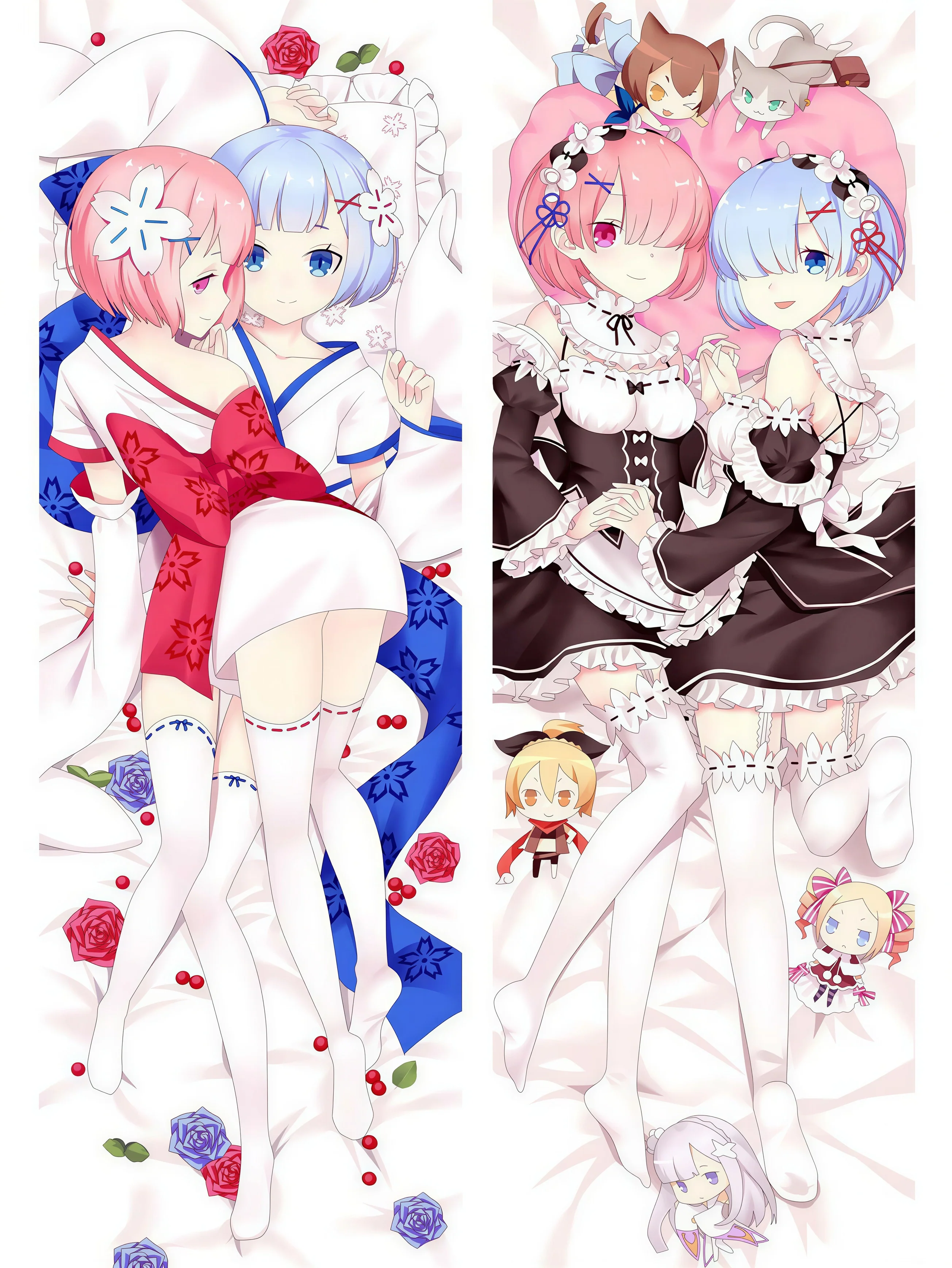 Rem Körper Kopfkissen <br/> Rem Ram Kawaii - Image 2