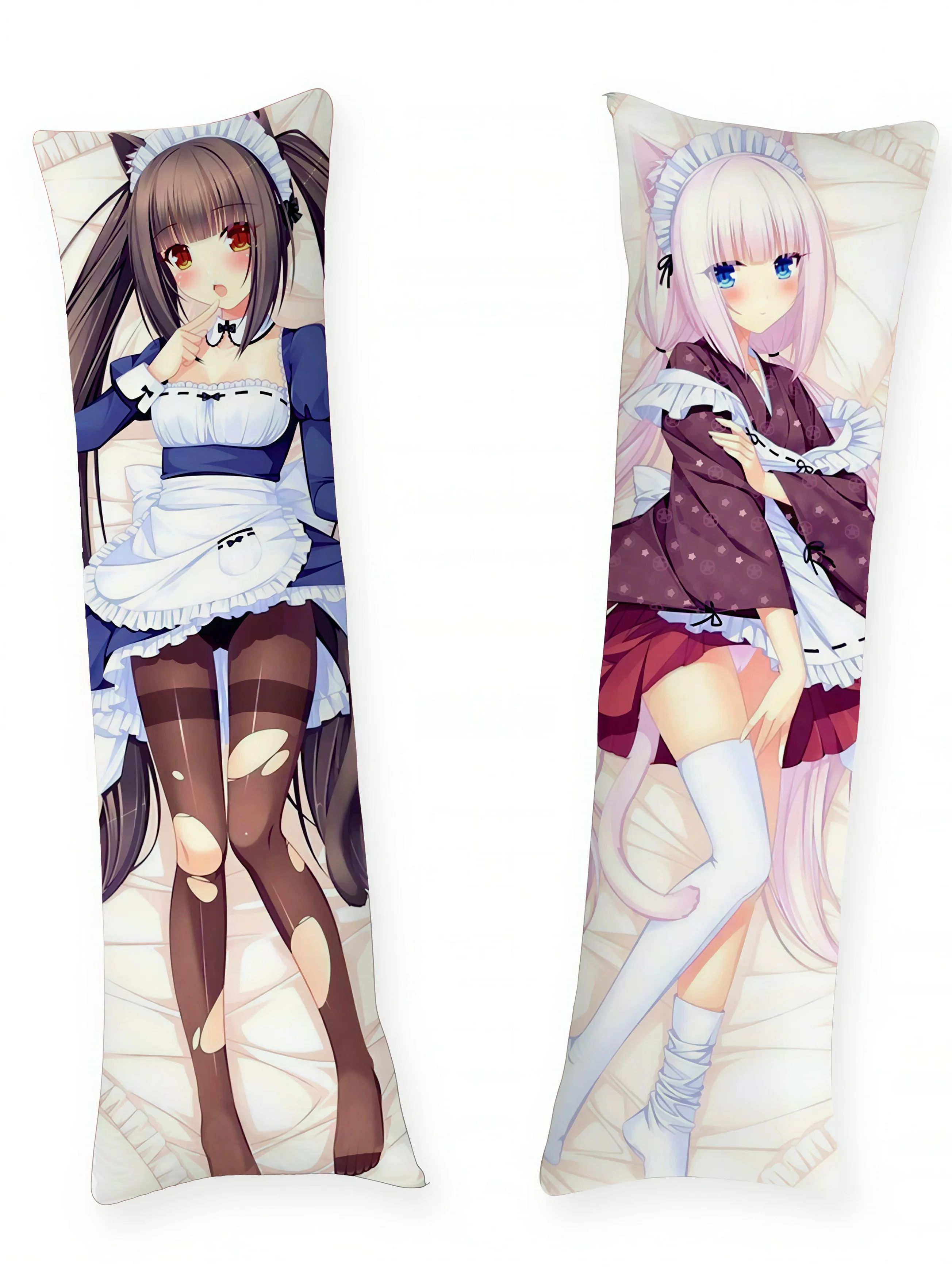 Chocola und Vanille Körperkissen <br/> Nekopara Chocola und Vanille Maid